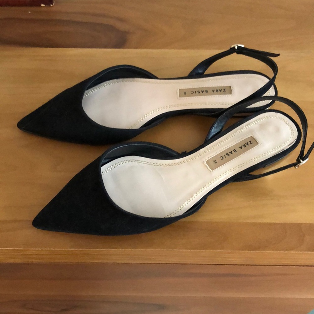 Zara slingback flats.